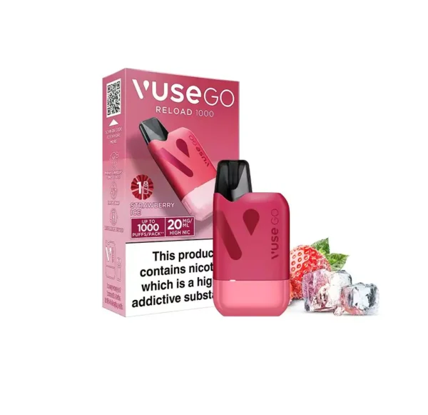 Vuse Go Reload 1000 – Blueberry Raspberry (20mg) - Image 4