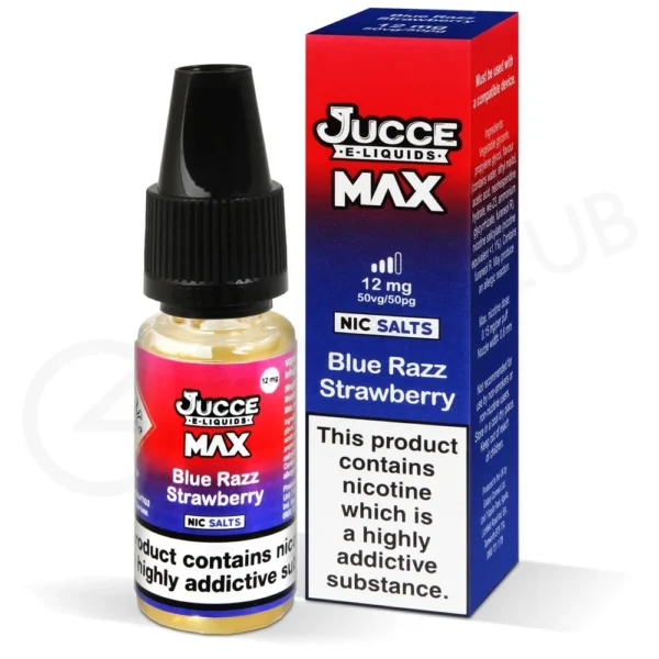 Blue Razz Strawberry Nic Salt E-Liquid by Jucce Max